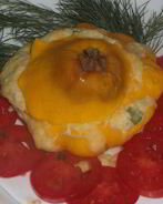 Патиссон с сыром в микроволновке