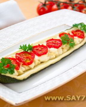 Цуккини, фаршированные фетой