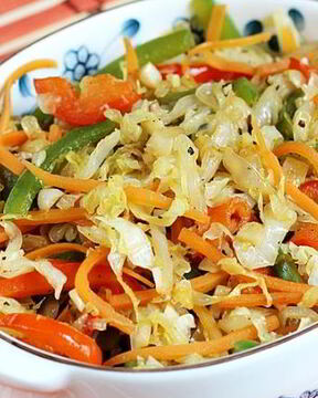 Тушеная капуста по-китайски