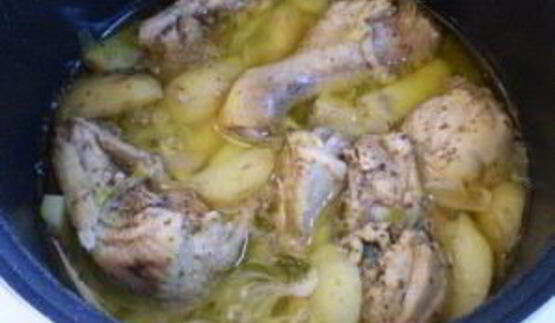 тушеная картошка с курицей в мультиварке