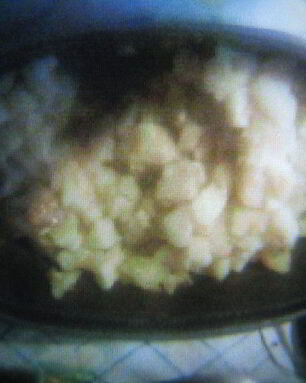 Тушеный карофель с куриными копчиками