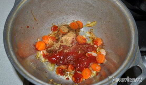 тушеный картофель с курицей