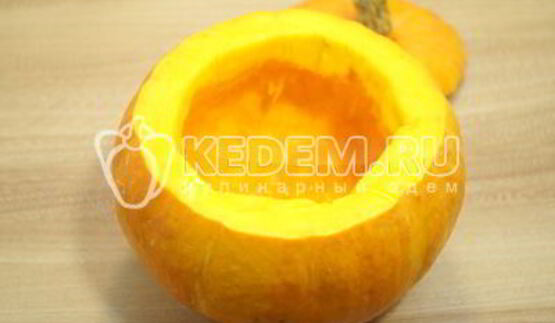 тыква с мясом в духовке