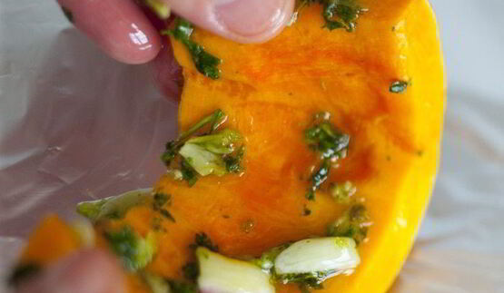 тыква, запеченная в фольге