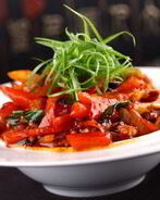 Жареные перцы с уксусом и орегано