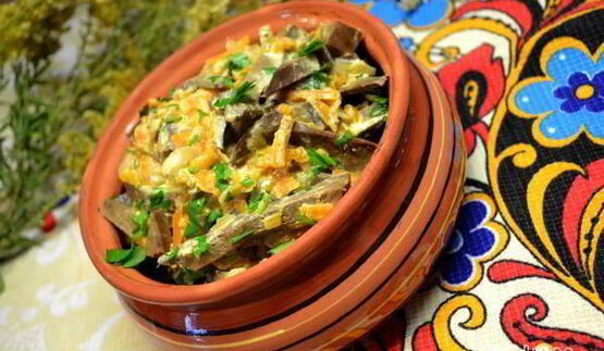 фасоль и печень свиная