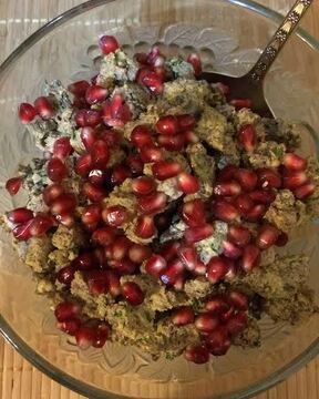 Кучмачи — печень и сердце курицы с орехами