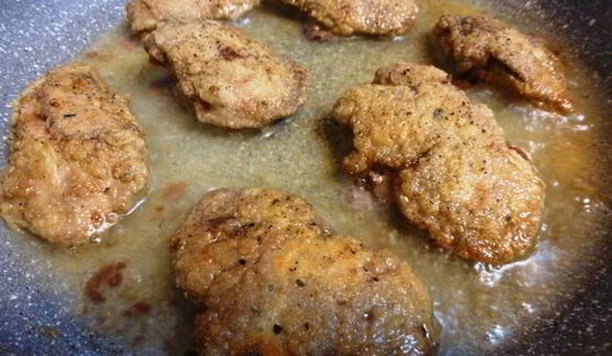 куриная печень, маринованная в сметане