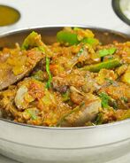 Куриная печень по-индийски