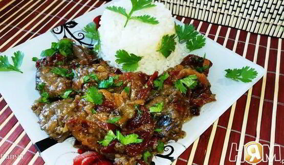 куриная печень в белом вине