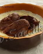 Куриная печень в омлете