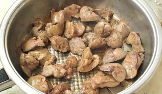 куриная печень запеченная с тыквой под сыром