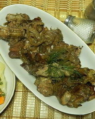 Куриная печень, запеченная в фольге
