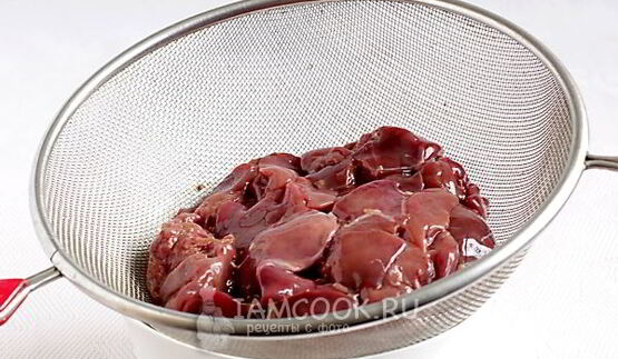 куриная печень жареная с луком