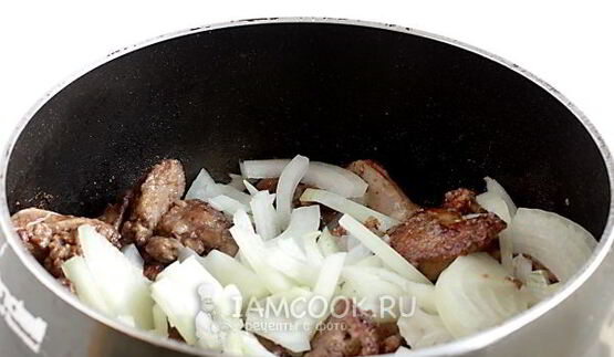 куриная печень жареная с луком
