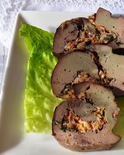 Рецепт печени фаршированной праздничной