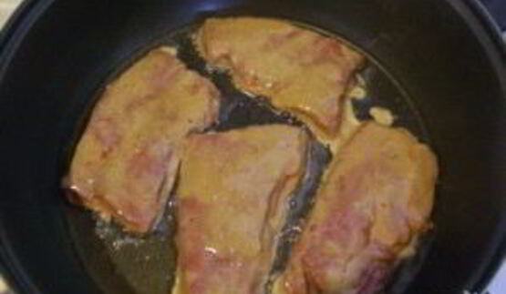 печень говяжья жареная