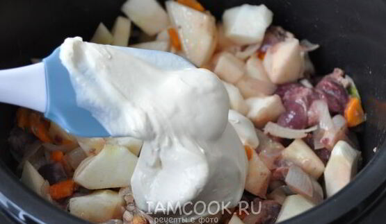 печень куриная с патиссонами в мультиварке