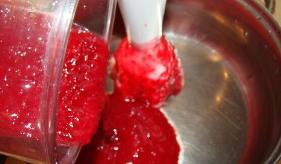 печень птицы в ягодном соусе