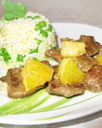 Печень с апельсинами