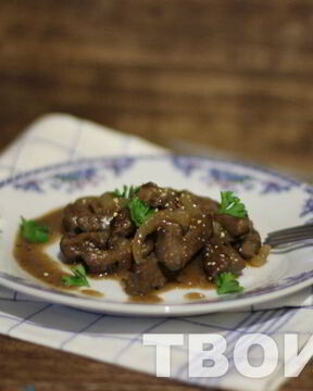 Печень с луком