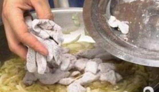 печень с полентой