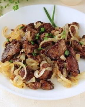 Печень, жаренная с луком