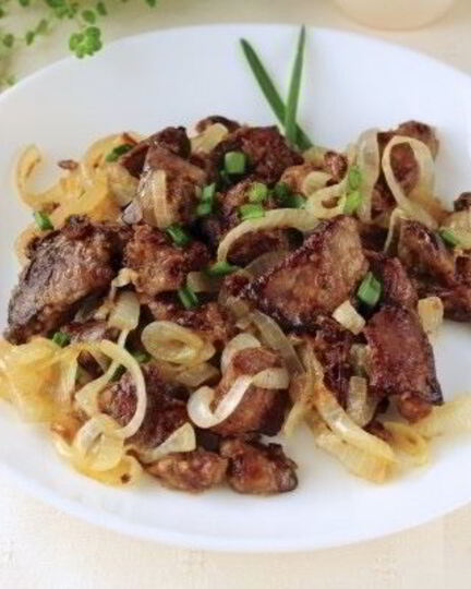 Рецепт печени, жаренной с луком