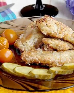 Жареная нежная печень щуки