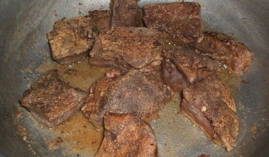 жареная печень