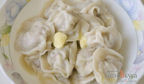 домашние пельмени с мясом