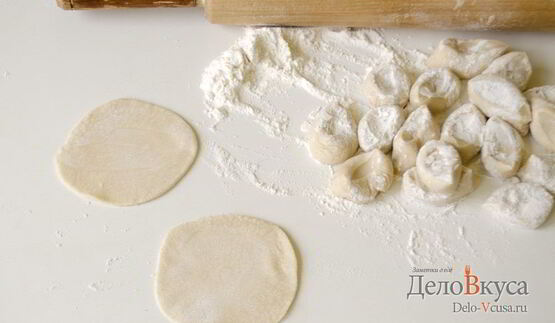 домашние пельмени с мясом