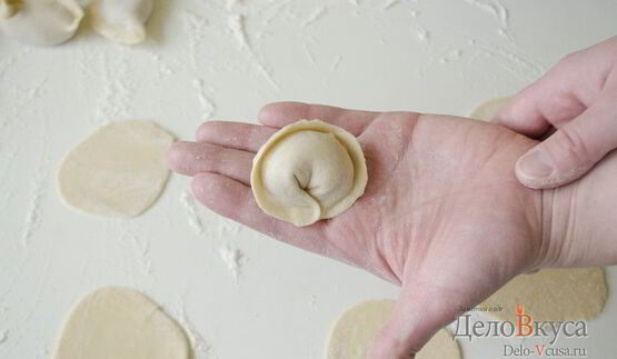 домашние пельмени с мясом