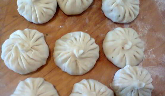 хинкали постные с грибами