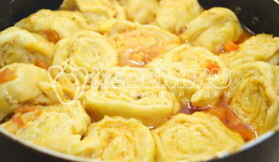 ленивые пельмени с курицей грузины