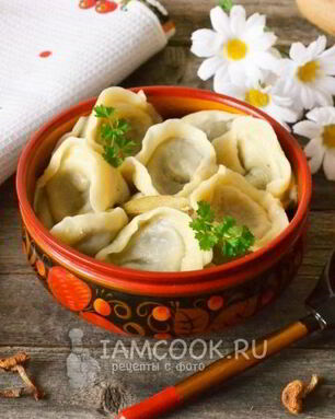 Пельмени с грибами