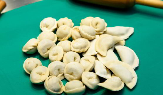 пельмени с лососем