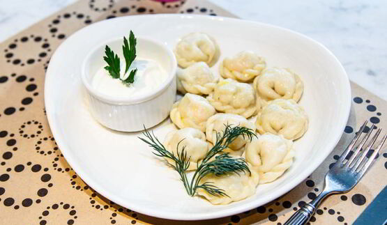 пельмени с лососем