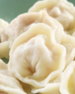 Пельмени с редисом