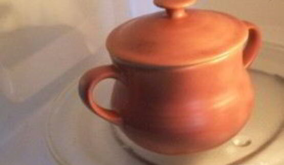 пельмени с вешенками в горшочках в микроволновке