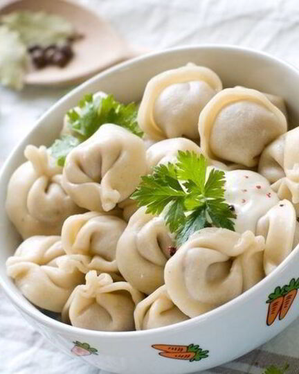 Рецепт пельменей в горшочках в микроволновке