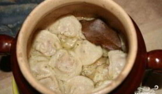 пельмени в горшочках в микроволновке