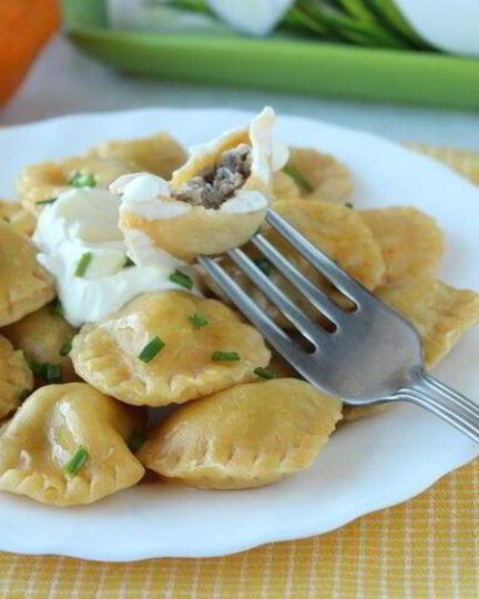 Рецепт пельмешков из тыквенного теста