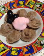 ПП-пельмени с виноградом