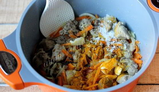 ложный плов из пасты орзо