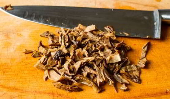 овощной плов с лесными грибами и фасолью