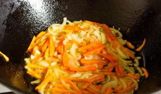 овощной плов с лесными грибами и фасолью