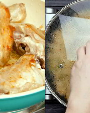 Паэлья с курицей и креветками