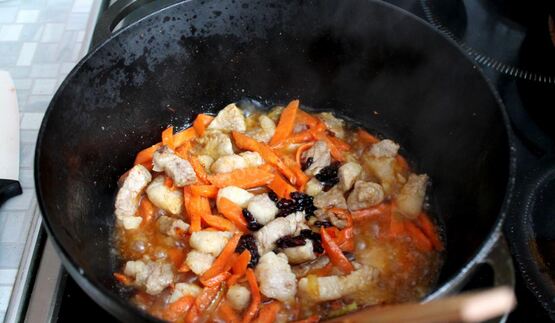 плов из баранины в казане