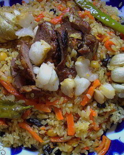 Рецепт плова из говядины и баранины с курдюком